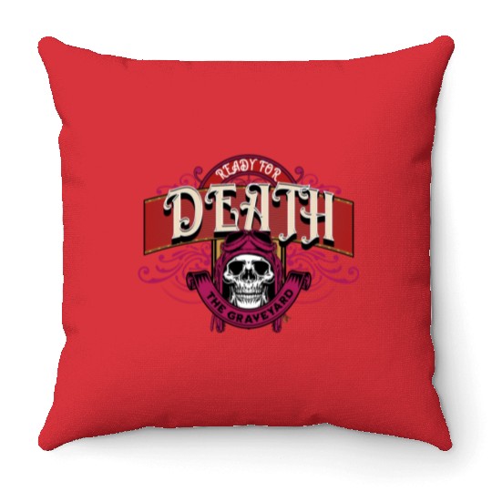 Death:The Graveyard Throw Pillows