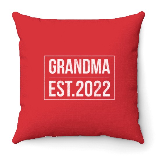 Grandma Est 2022 Throw Pillows