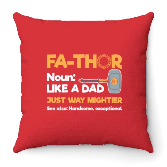 Thor Father Axe Throw Pillows