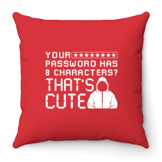 Hacker Cyber Security Password Throw Pillows
