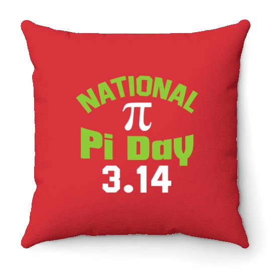National Pi Day Throw Pillows March 14 3 14 Math Number
