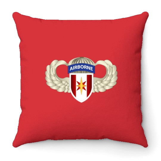 Army 44th Medical Brigade Wings Throw Pillows