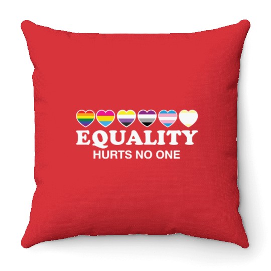 LBGT Flag Gay Pride Human Throw Pillows