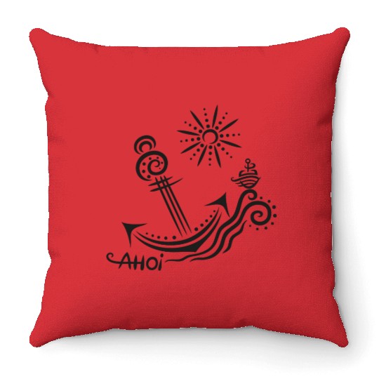 Anchor Travel Summer Ahoy Throw Pillows