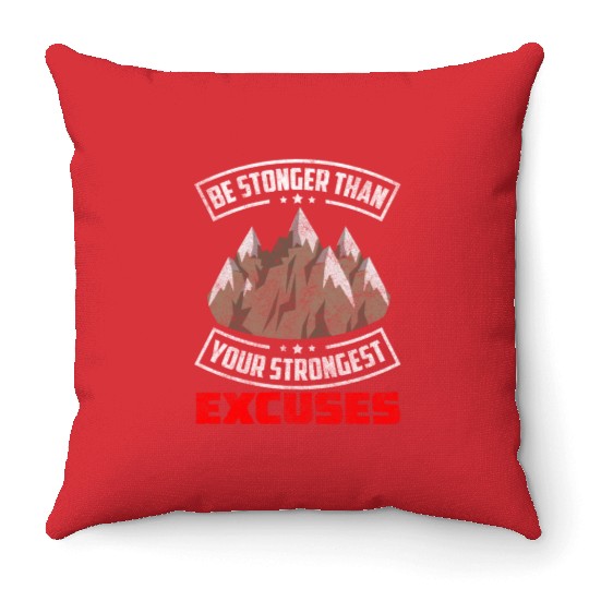 Climber Hiking Rock Climbing Climbing Wall Throw Pillows