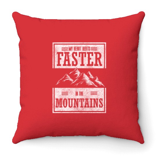 Mountaineering Rock Climbing Throw Pillows