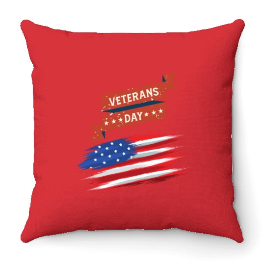 Thank You Veterans l Veterans Day Gift Idea Throw Pillows