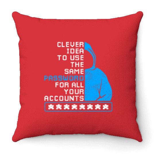 Password hacking Cyber Security Throw Pillows