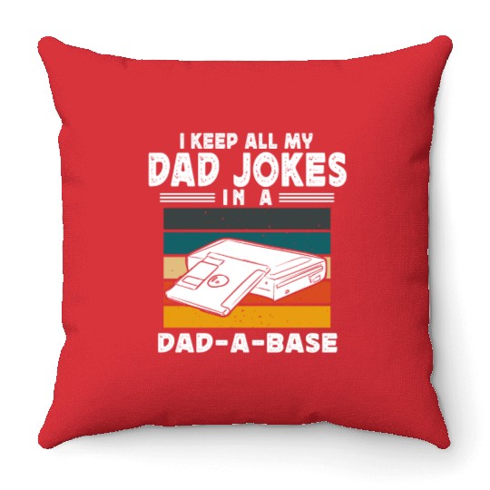 Dad Joke Data Scientist Pun Computer Science Throw Pillows