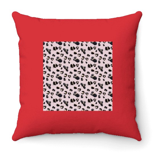Cheetah Animal Print Pink Pattern Throw Pillows