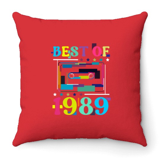 Best Of 1989 | Birthday Throw Pillows | Birthday Retro