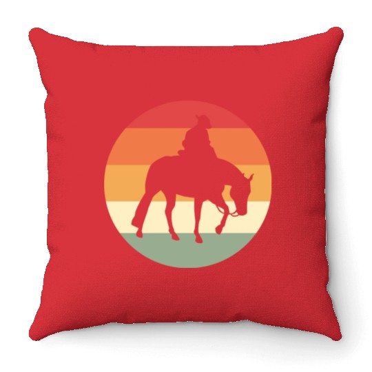 Bullride Cowboy Bull Rider Gift Throw Pillows