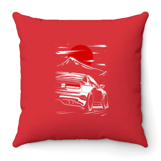300ZX JDM Car Throw Pillows