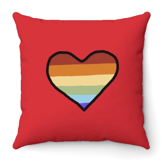 Lgbtq Gay Pride Month Rainbow Love Is Love Throw Pillows