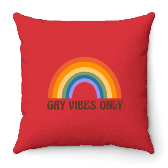 Lgbtq Gay Pride Month Rainbow Love Is Love Throw Pillows