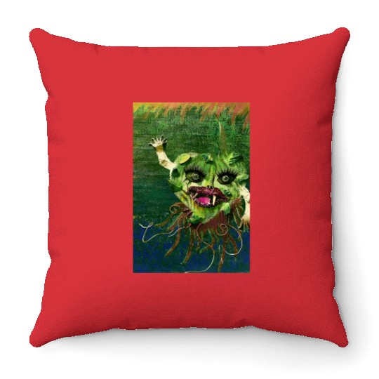 vegetable present Throw Pillows