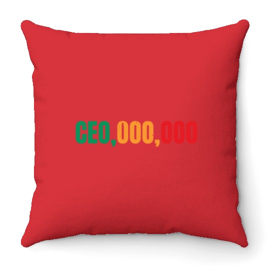Entrepreneur Minded Business Lifestyle Gifts Idea Throw Pillows