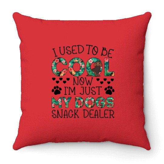 I Used To Be Cool Now I'm Just Gift For Dog Lovers Throw Pillows
