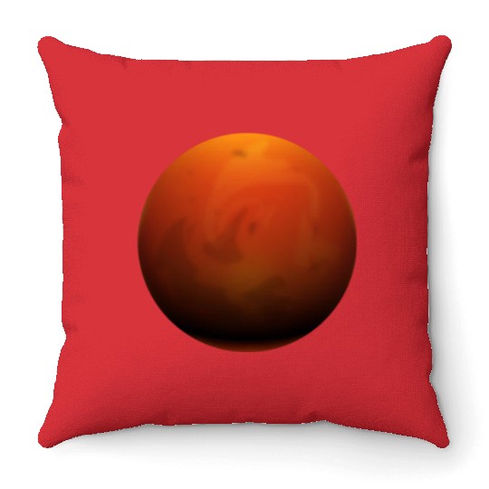 Mars Planet Throw Pillows