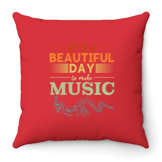Music Teacher Singer Musician Music Lovers Throw Pillows