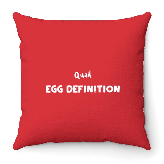Quail Egg Definition - Eggs Throw Pillows