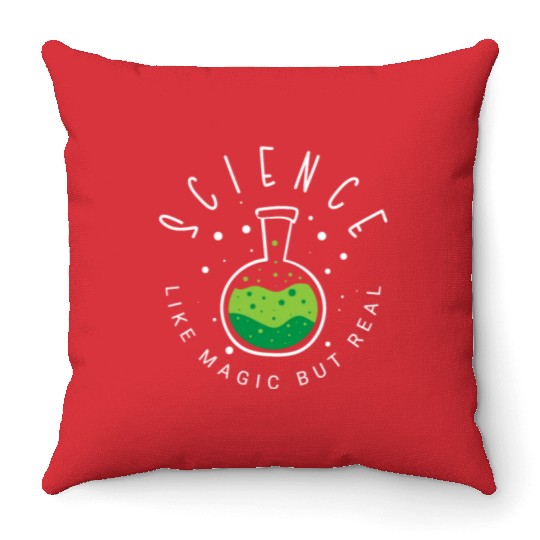 Chemistry Science Physics Research Nerd Humor Throw Pillows