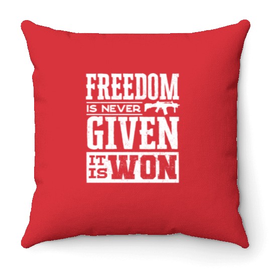 US Patriotic Quotes, Patriot, Patriots Throw Pillows