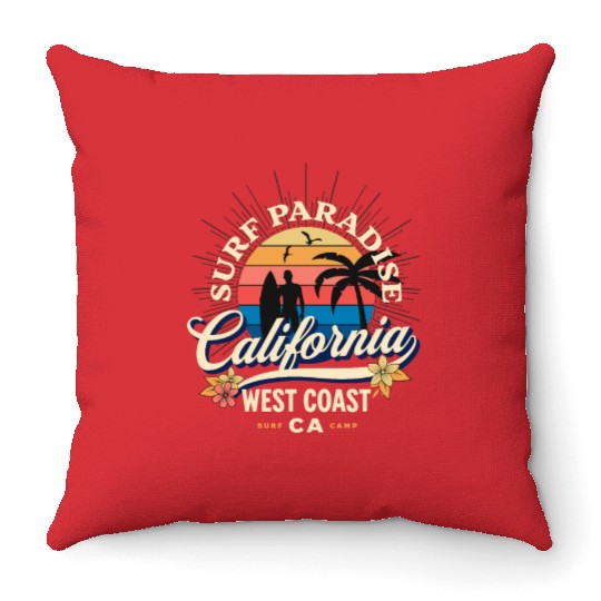 Surf Paradise Throw Pillows