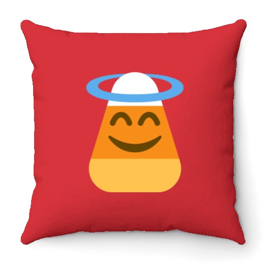 Angel Candy Corn Halloween Costume Throw Pillows