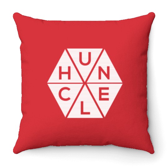 Abstract Triangle Huncle Throw Pillows