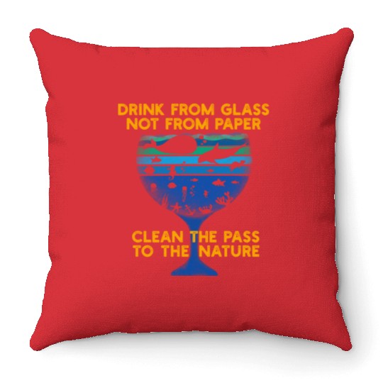 Save the Ocean Throw Pillows