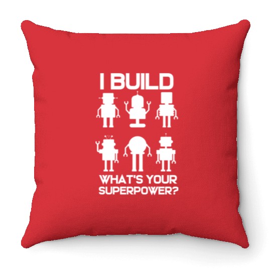 Funny Robotics Engineer Build Robots Throw Pillows
