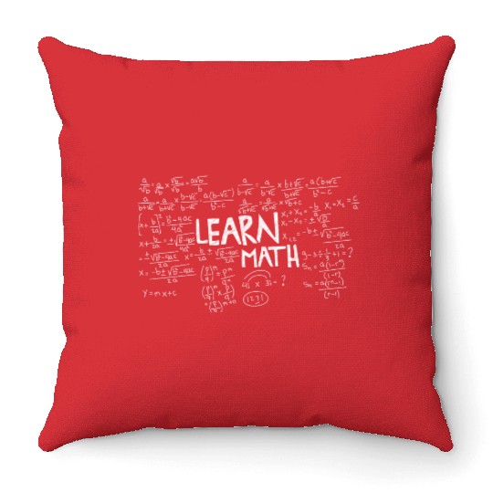 learn math with us Throw Pillows