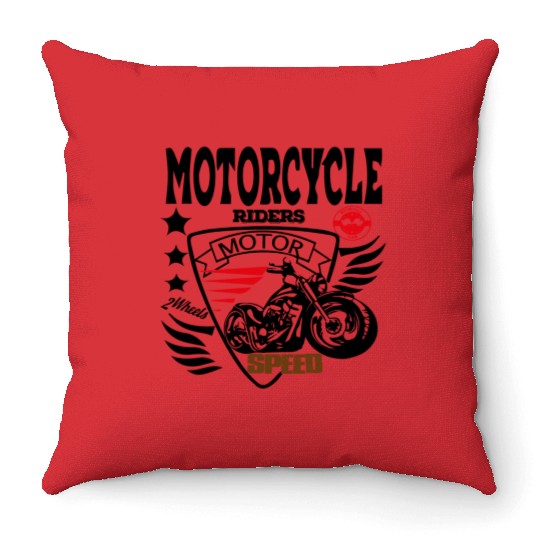 Dirt Bike Rider Motocycle Freestyle Motocross Throw Pillows