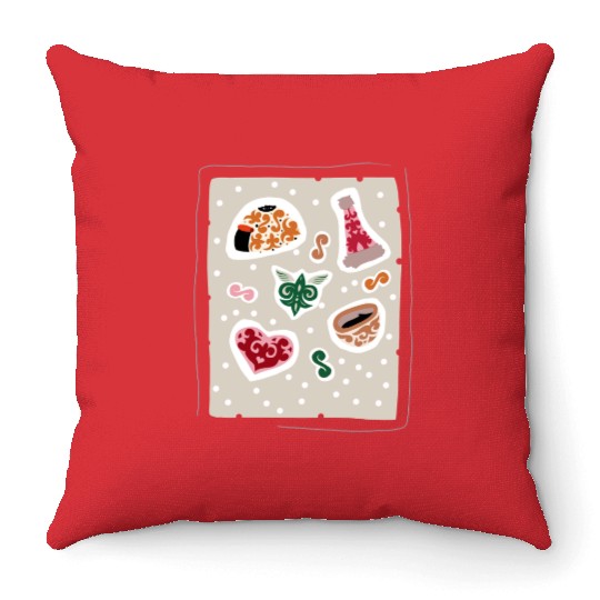 Decorative Ornamental Patterns Throw Pillows