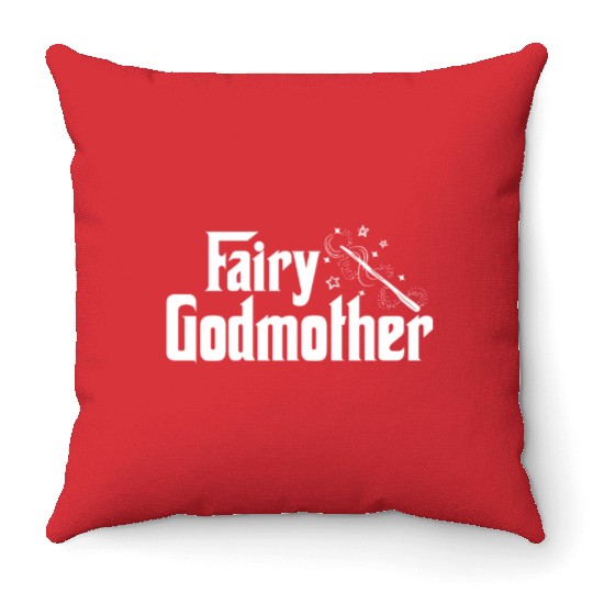 Fairy Godmother Cute Wand Star Spell Fantasy Gift Throw Pillows