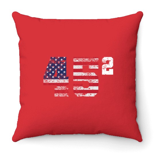 Trump 45 Squared Republican Throw Pillows