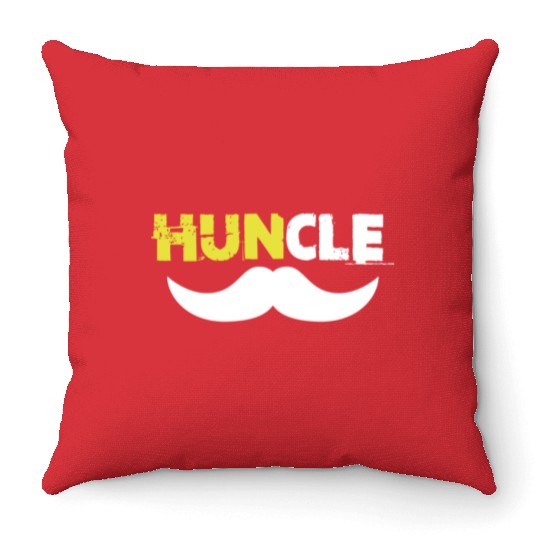 Huncle Eroded Yellow Throw Pillows