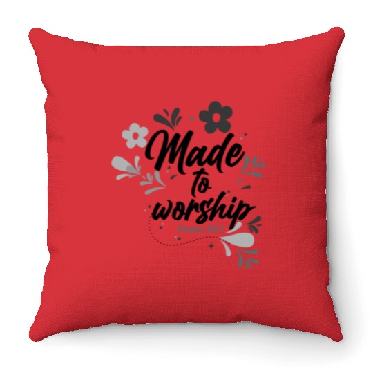 Christianity Gifts Made to Worship Christian Gift Throw Pillows