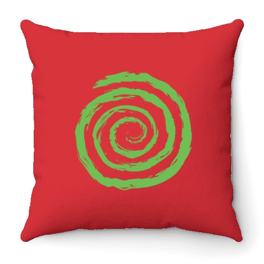 Geometric Shapes. Circle Spiral Shape Throw Pillows