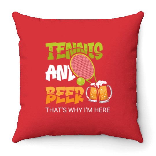 Tennis Player Present Tennis Club Coach Sport Throw Pillows