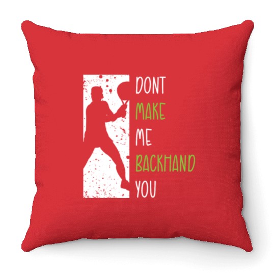 Tennis Player Present Tennis Club Coach Sport Throw Pillows