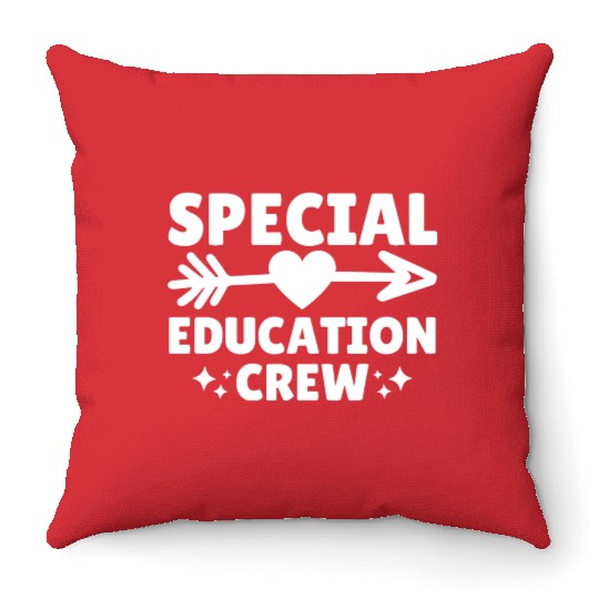 Special Education Crew Teacher Team Throw Pillows