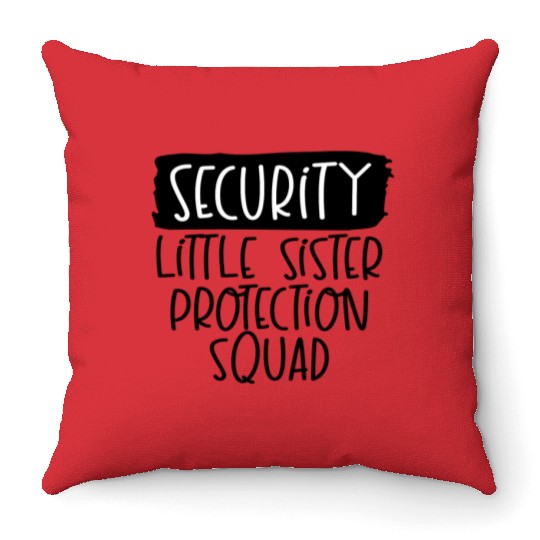 Big Brother Throw Pillows Security for Little Sister