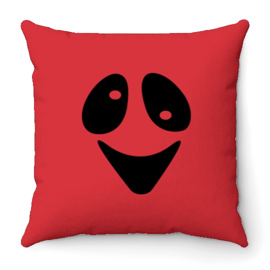 Halloween Scary Ghost Face Costume Throw Pillows