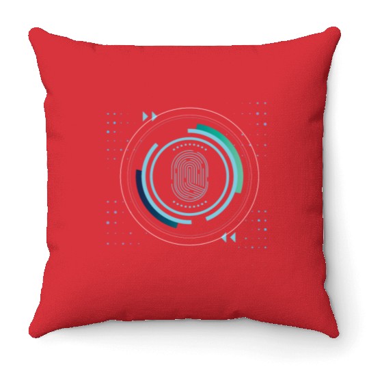 identity nerd geek save pc core security code Throw Pillows