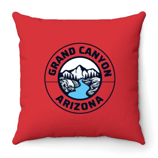 Grand Canyon Arizonna State Lovers Mountains Nature Throw Pillows