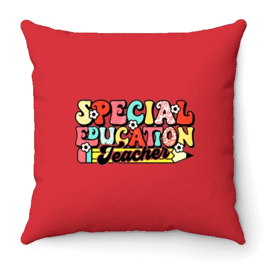 Special Education Teacher Throw Pillows