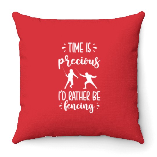 Fencing Throw Pillows