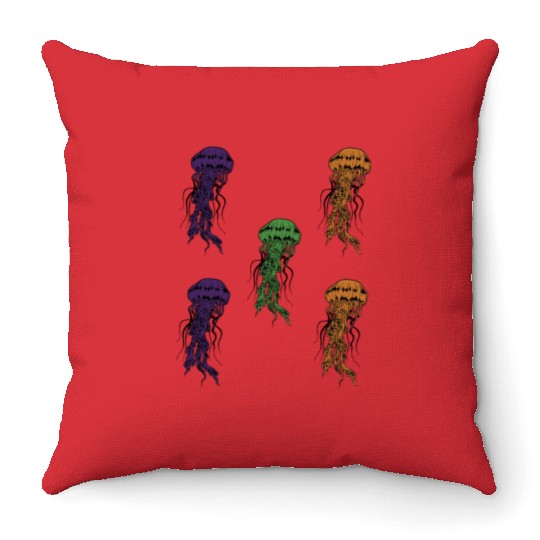 Jellyfish Throw Pillows
